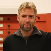 Portrait of Christoffer Fägerström. Photo.